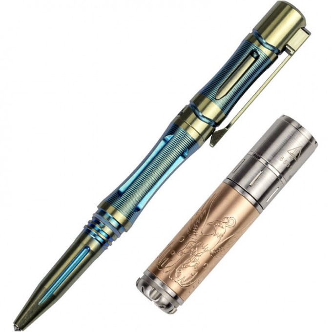 Набор FENIX ручка T5Ti + фонарь F15 синий T5TIF15BL Набор FENIX ручка T5Ti + фонарь F15 синий T5TIF15BL
